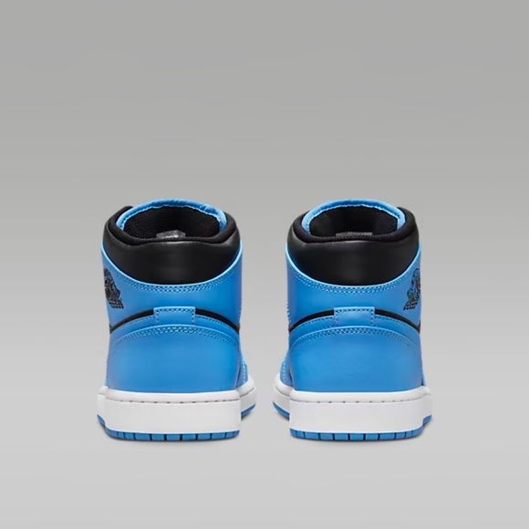 Air Jordan 1 Mid University Blue/Black-White DQ8426 401 - Picture 6 of 9